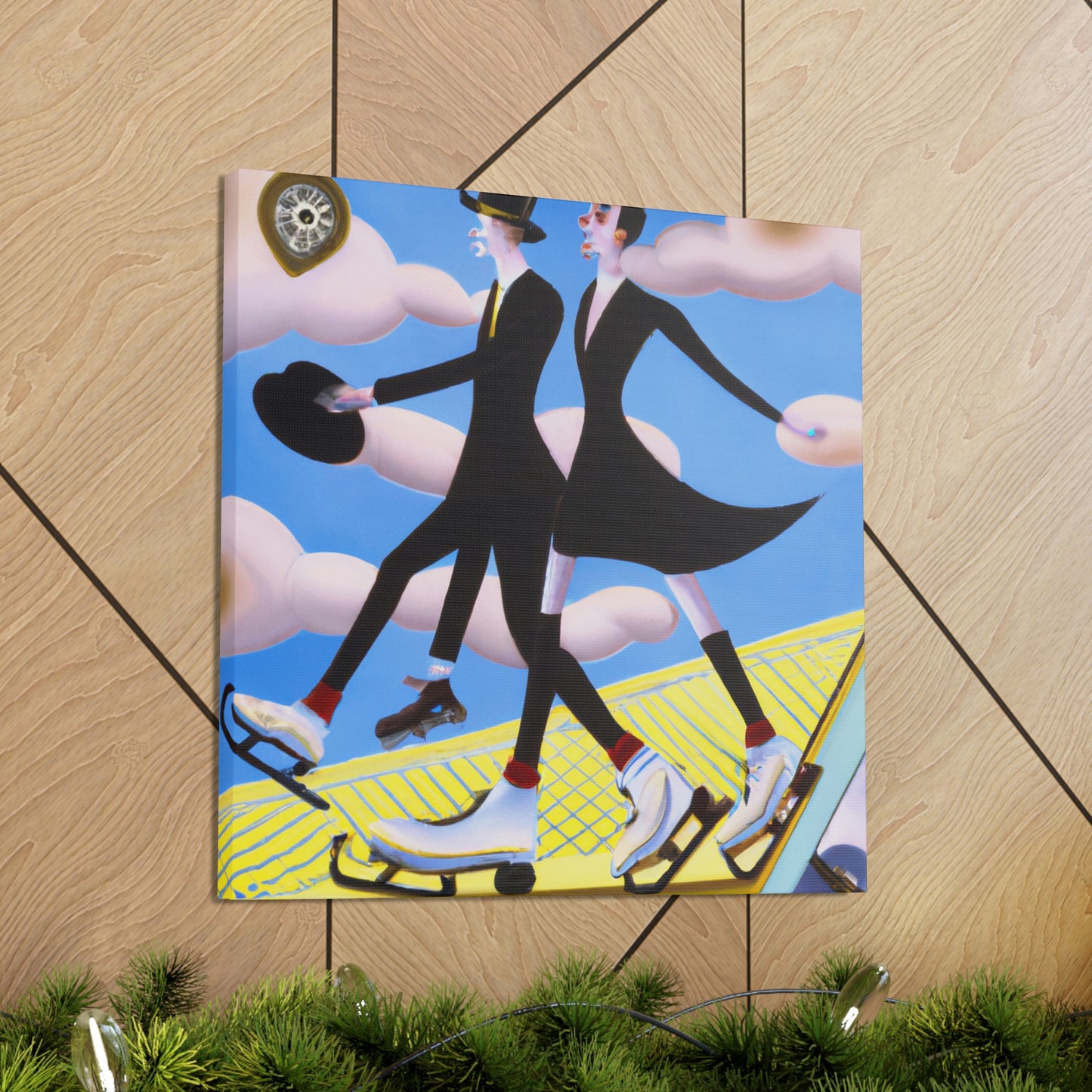 "Skating in the Jazz Age" - Canvas