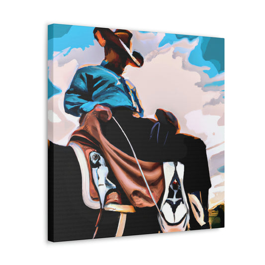 "The Saddle Journeys On" - Canvas