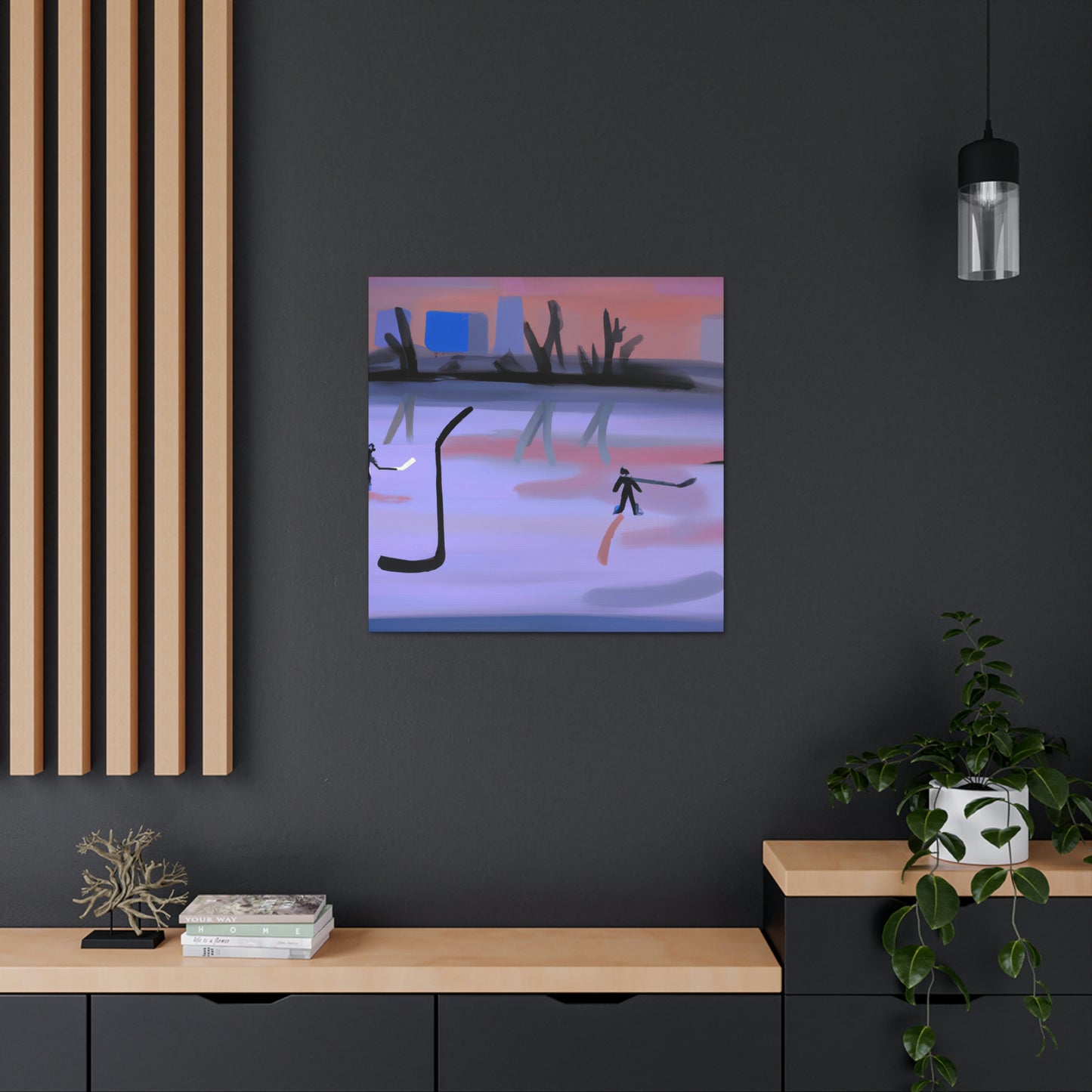 Hockey in Minimalism - Canvas