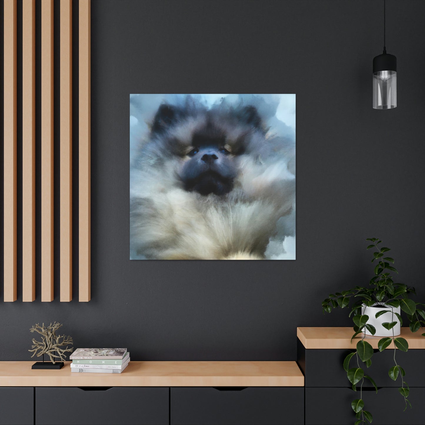 Keeshond in Abstract - Canvas