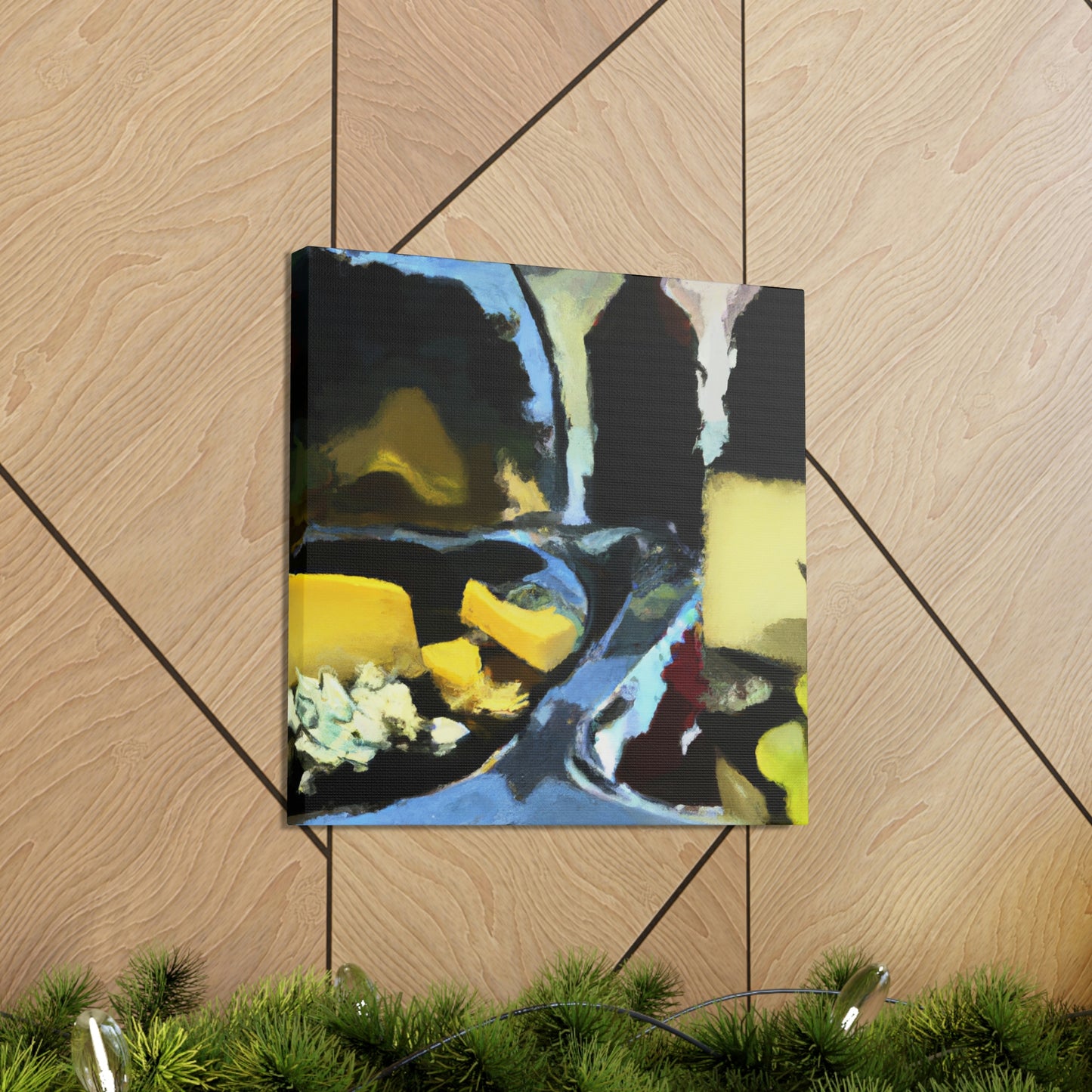 Cheese and Grapes Ablaze - Canvas