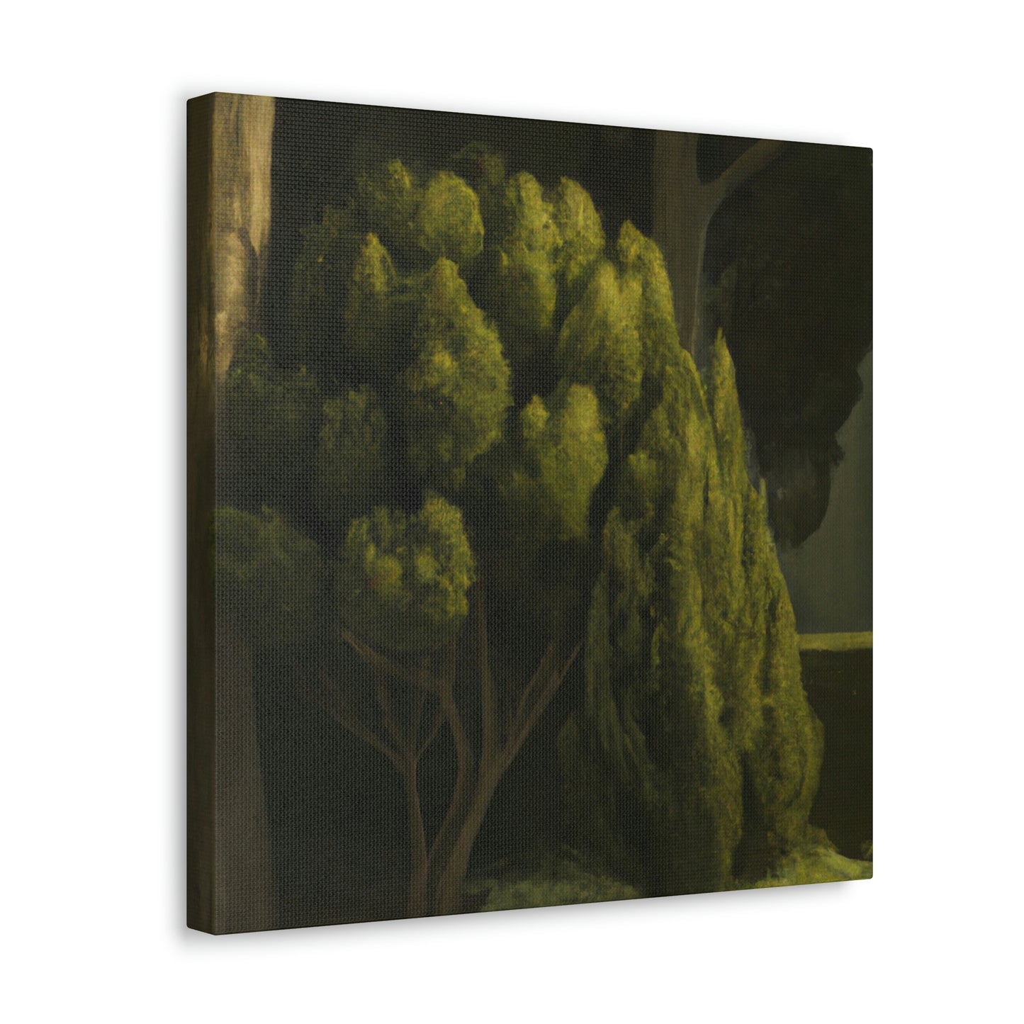 Cypress in Moonlight. - Canvas