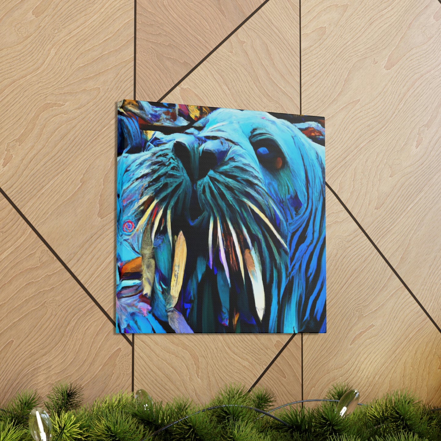 Walrus on a Wave - Canvas