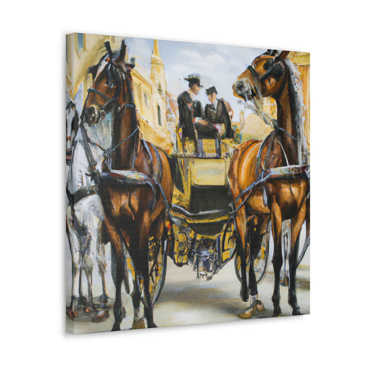 "Riding in a Carriage" - Canvas