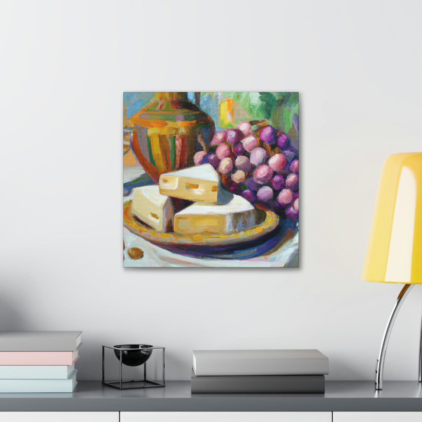 "Cheese and Grapes Feast" - Canvas