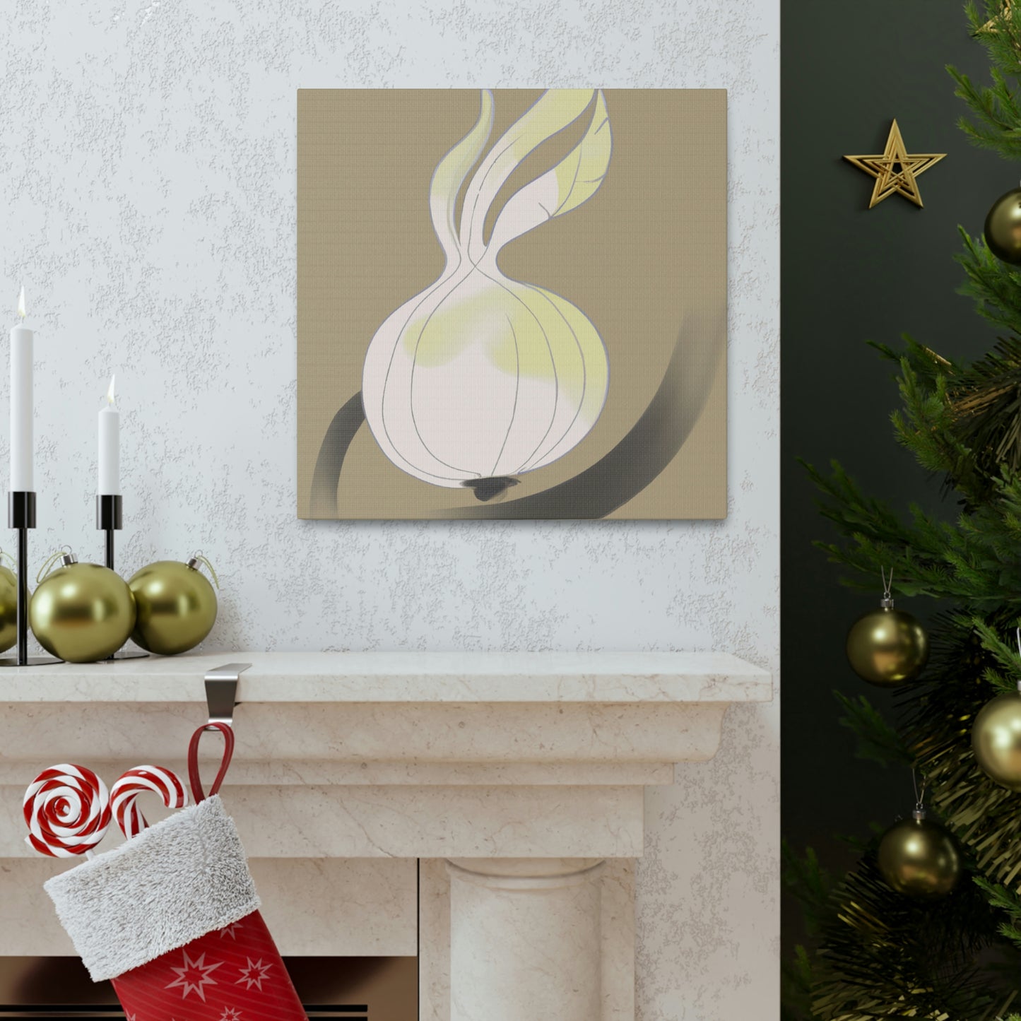 "Onion in Art Deco" - Canvas