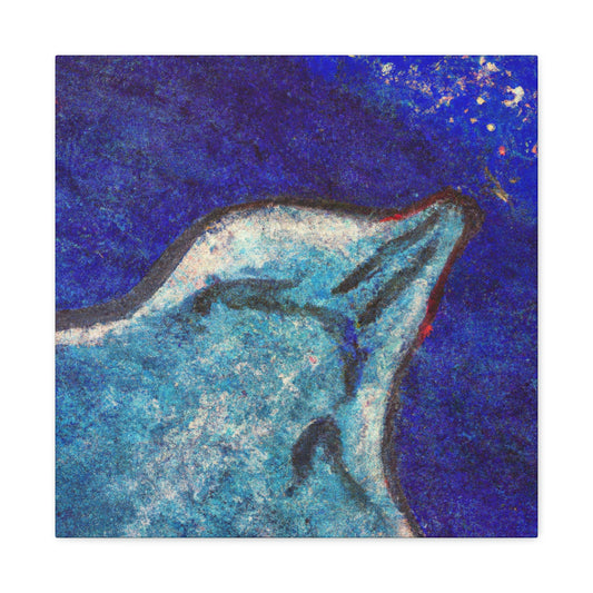 Stingray's Glistening Dance - Canvas