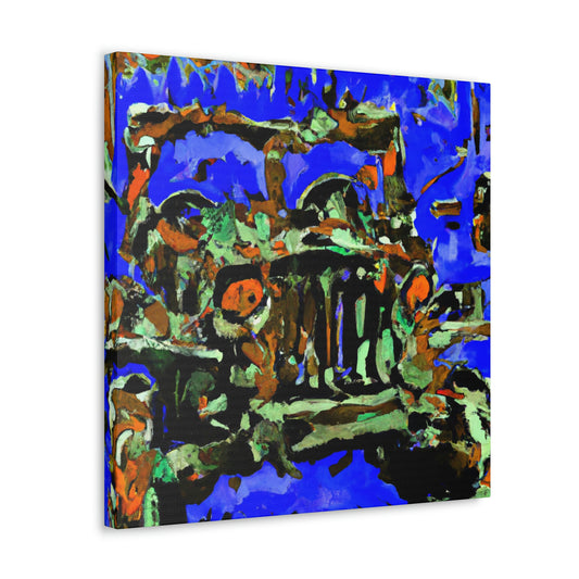 Jeep in Expressionism - Canvas