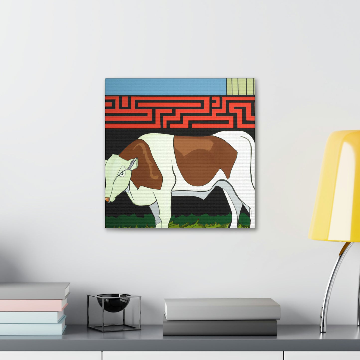 Calves in Art Deco - Canvas