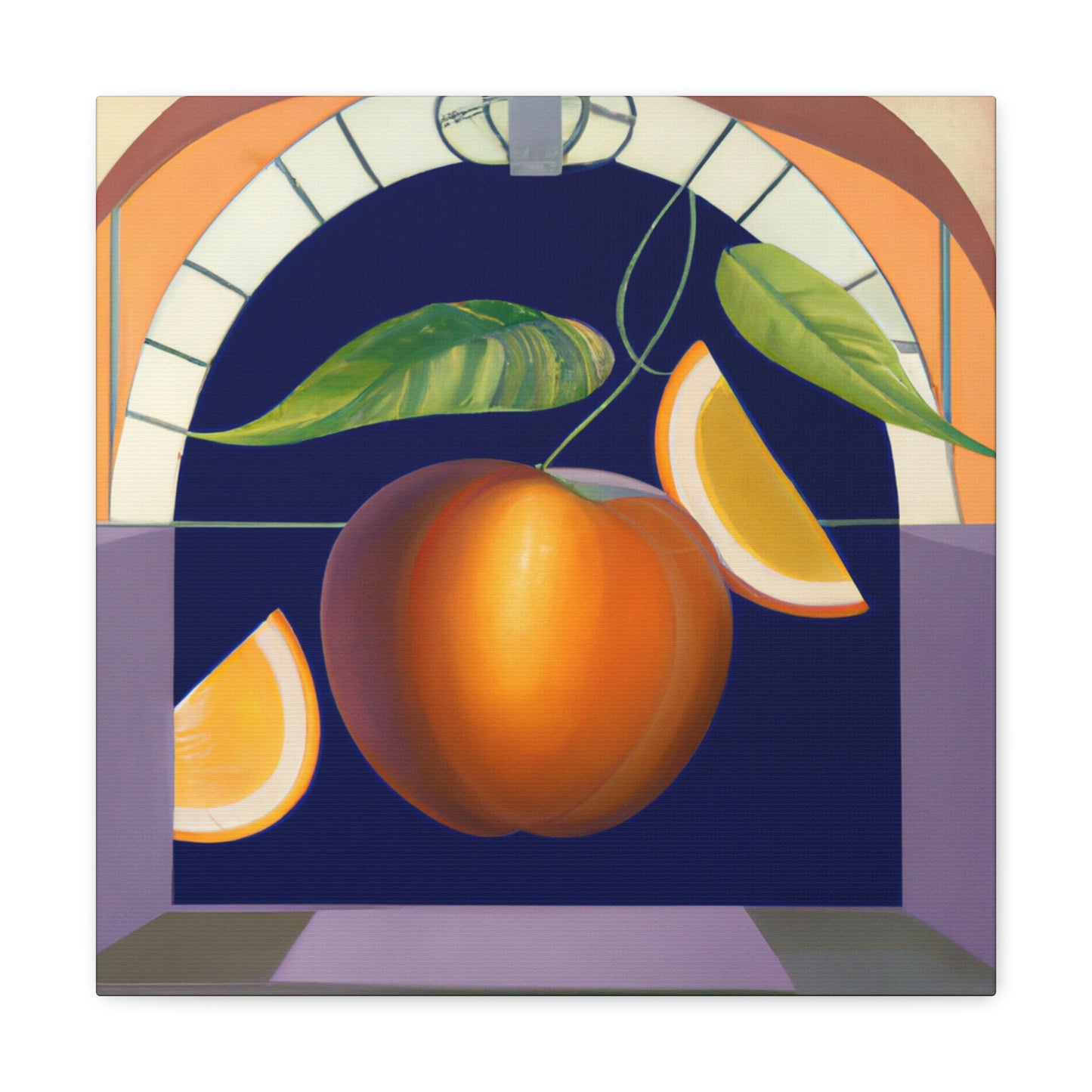 "Lush Art Deco Fruit" - Canvas