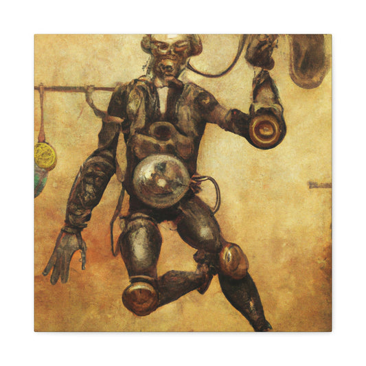 "Martial Arts Steampunk Mastery" - Canvas