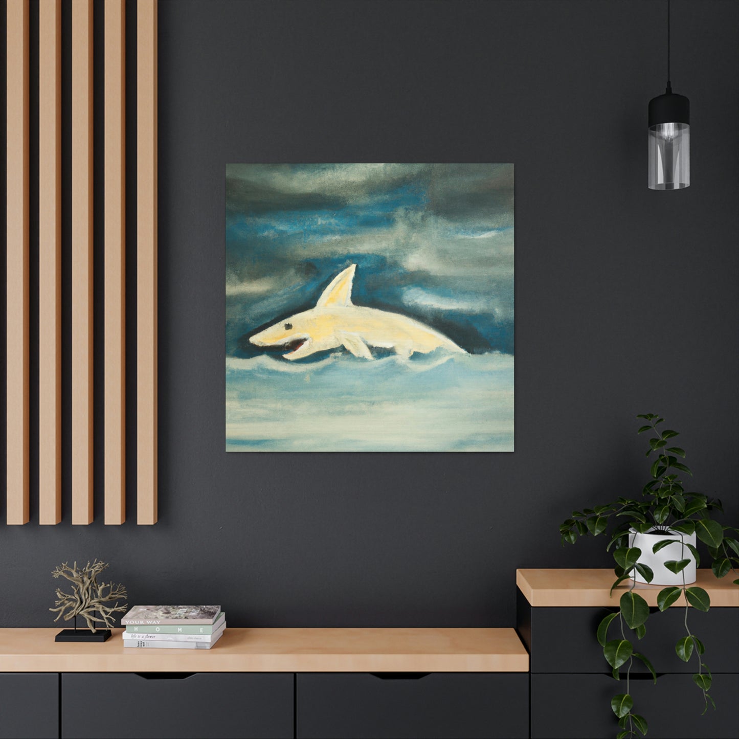 "Shark in the Sky" - Canvas