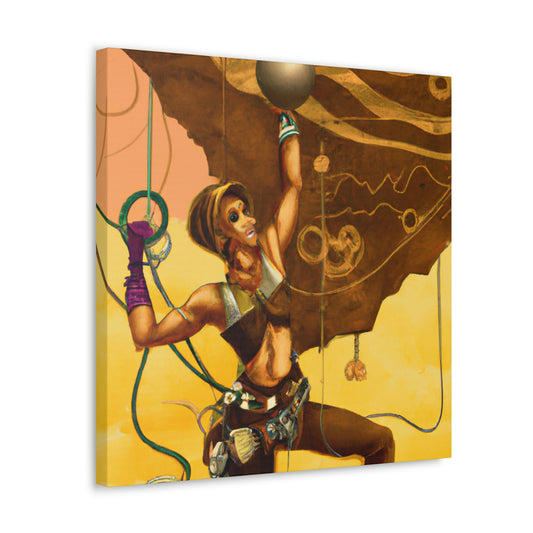 Climbing the Clockwork Mountains - Canvas