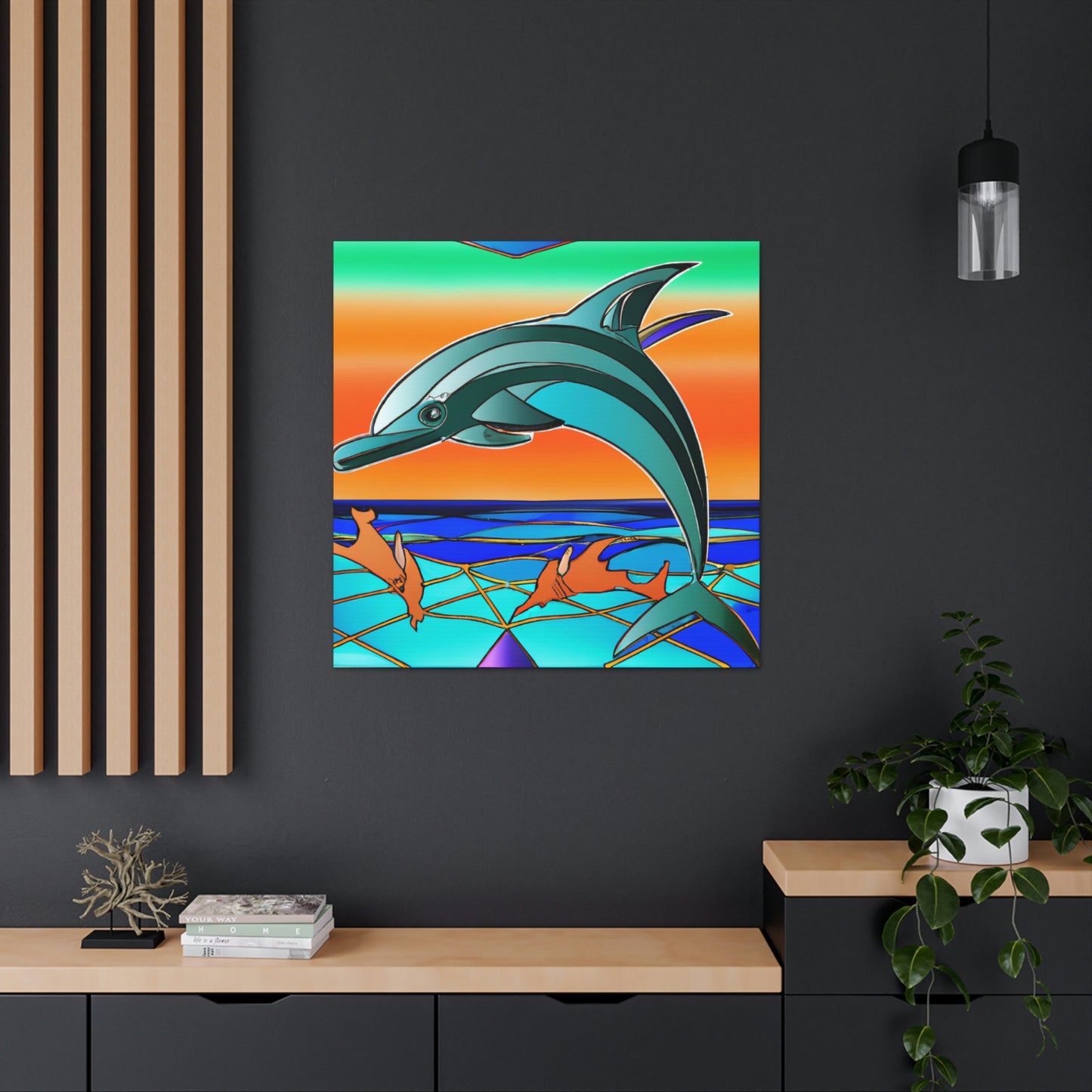 Gliding Dolphin Majesty - Canvas