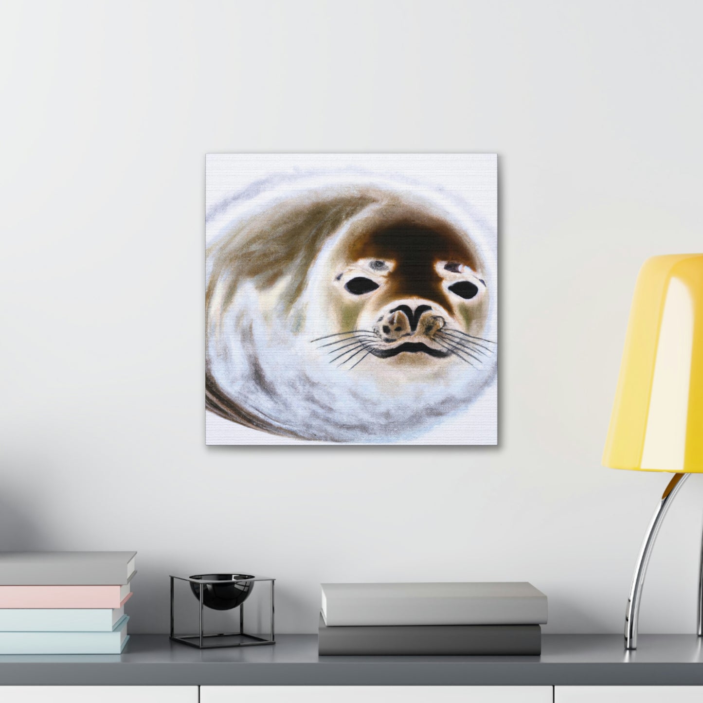 Harp Seal Slumbering - Canvas