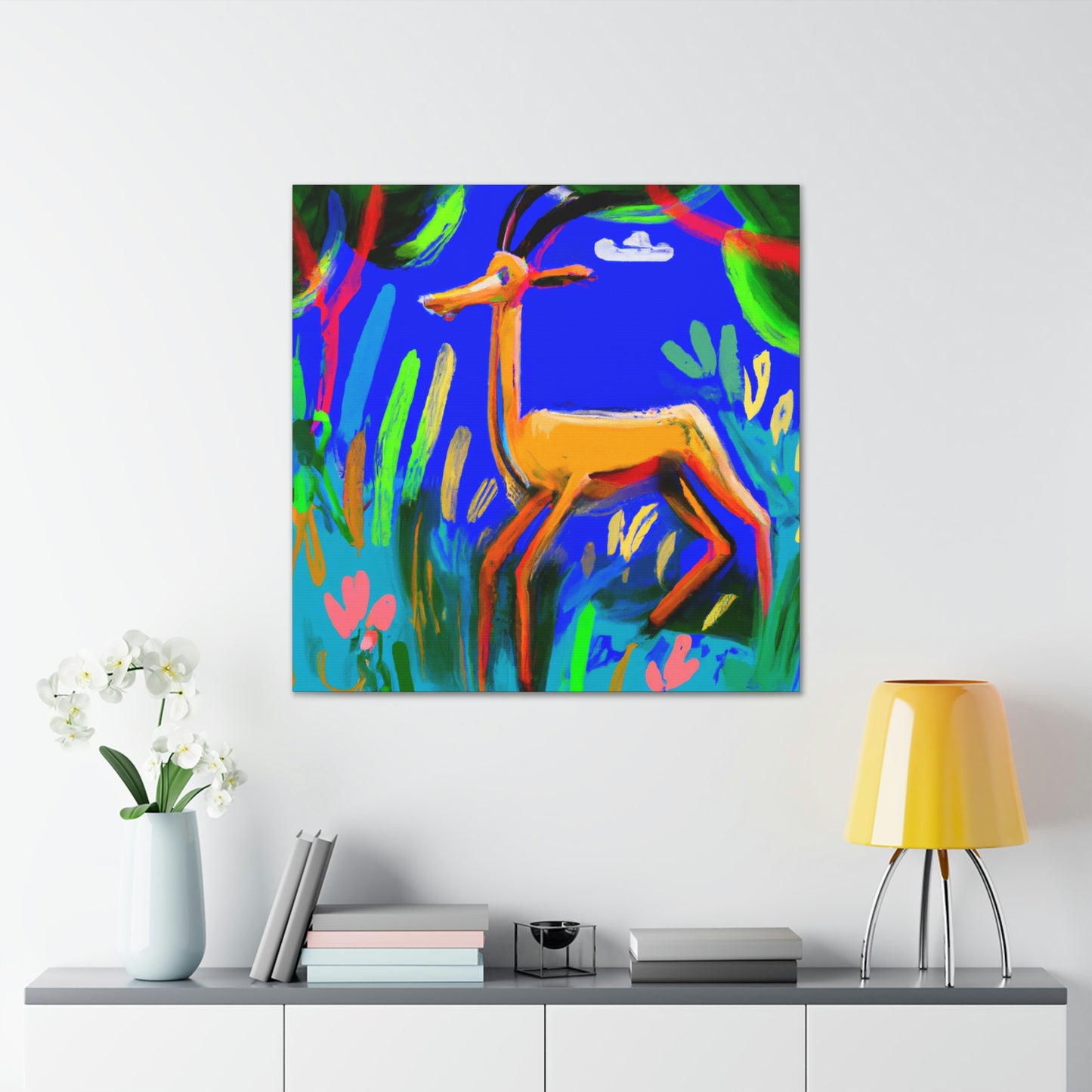 Gazelle in Expressionism - Canvas