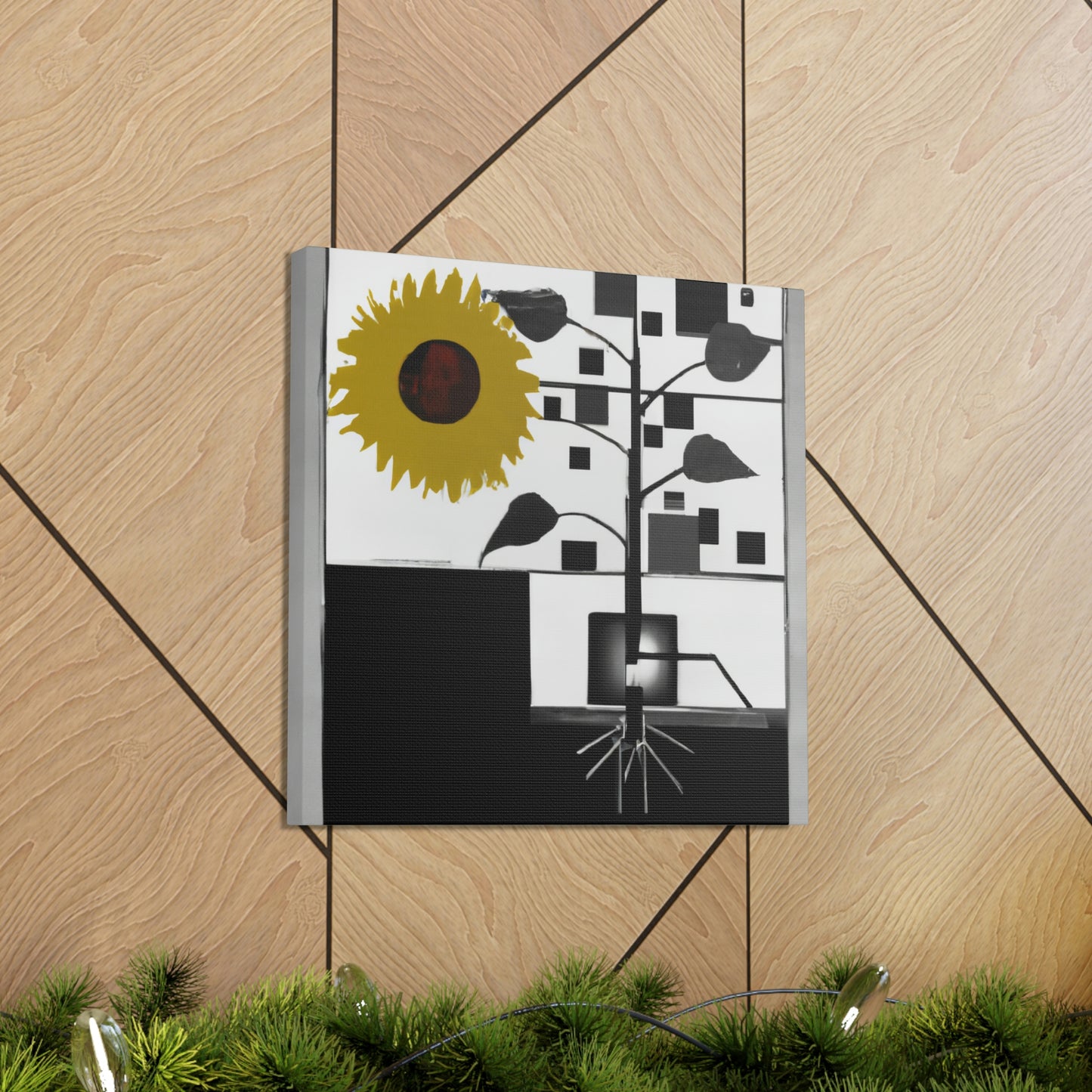 "Sunflower in Steampunk". - Canvas