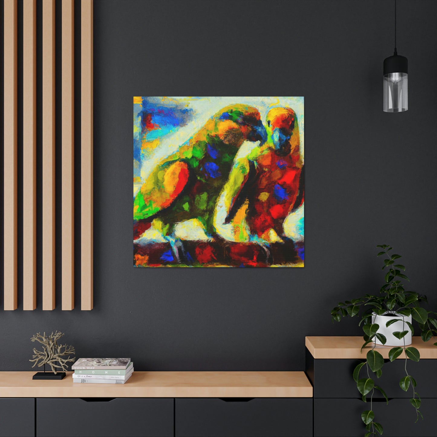 "Pionus Mystic Journey" - Canvas