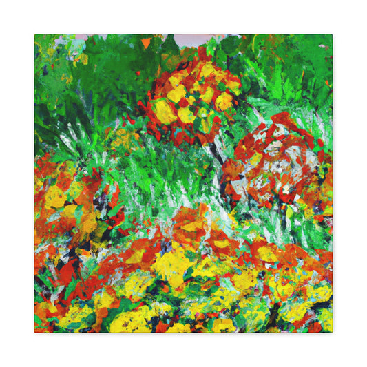 Marigold Fields Ablaze - Canvas