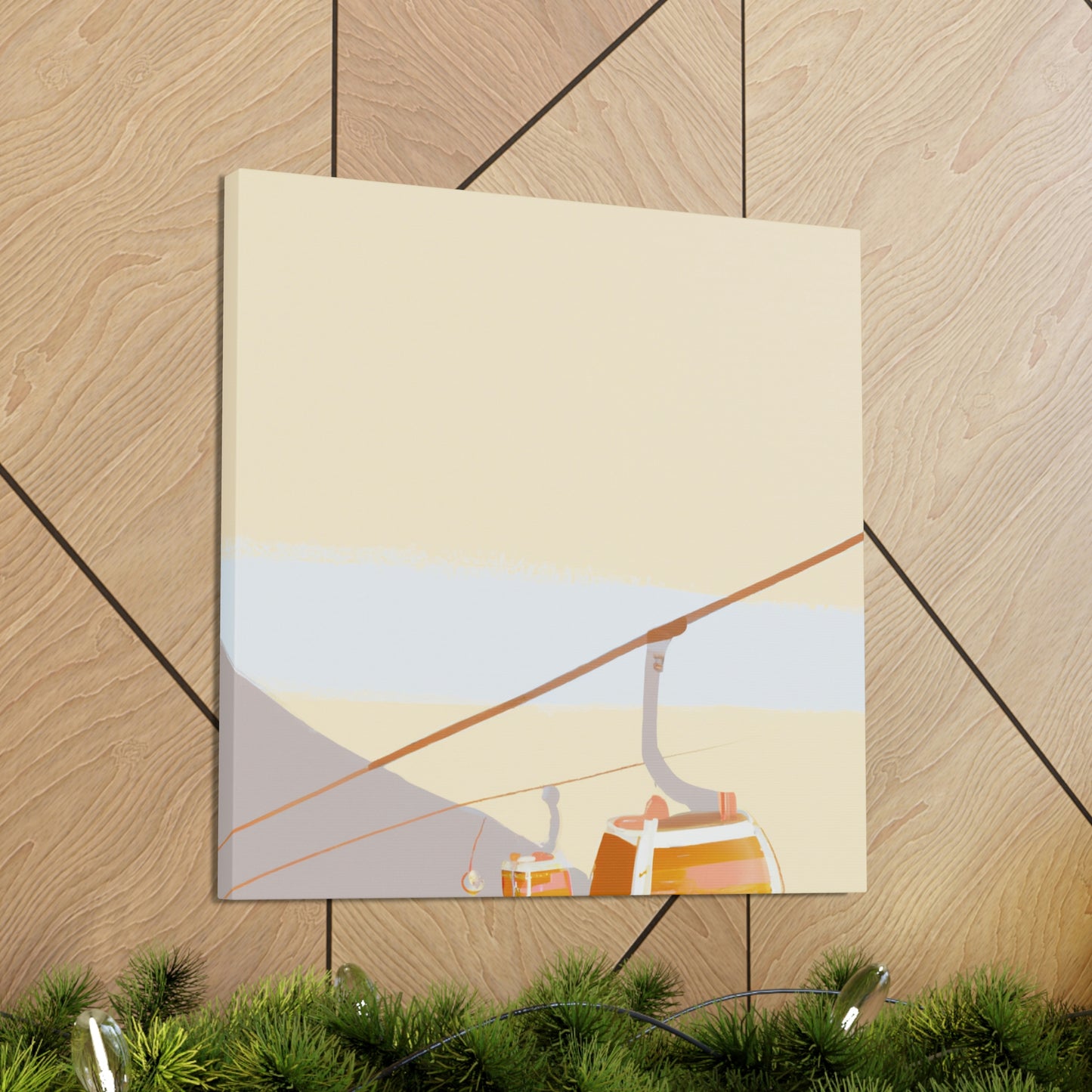 "Cable Car Minimalism" - Canvas