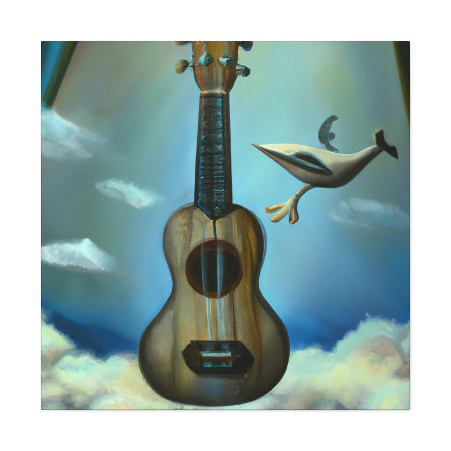 Ukelele Under Moonlight - Canvas