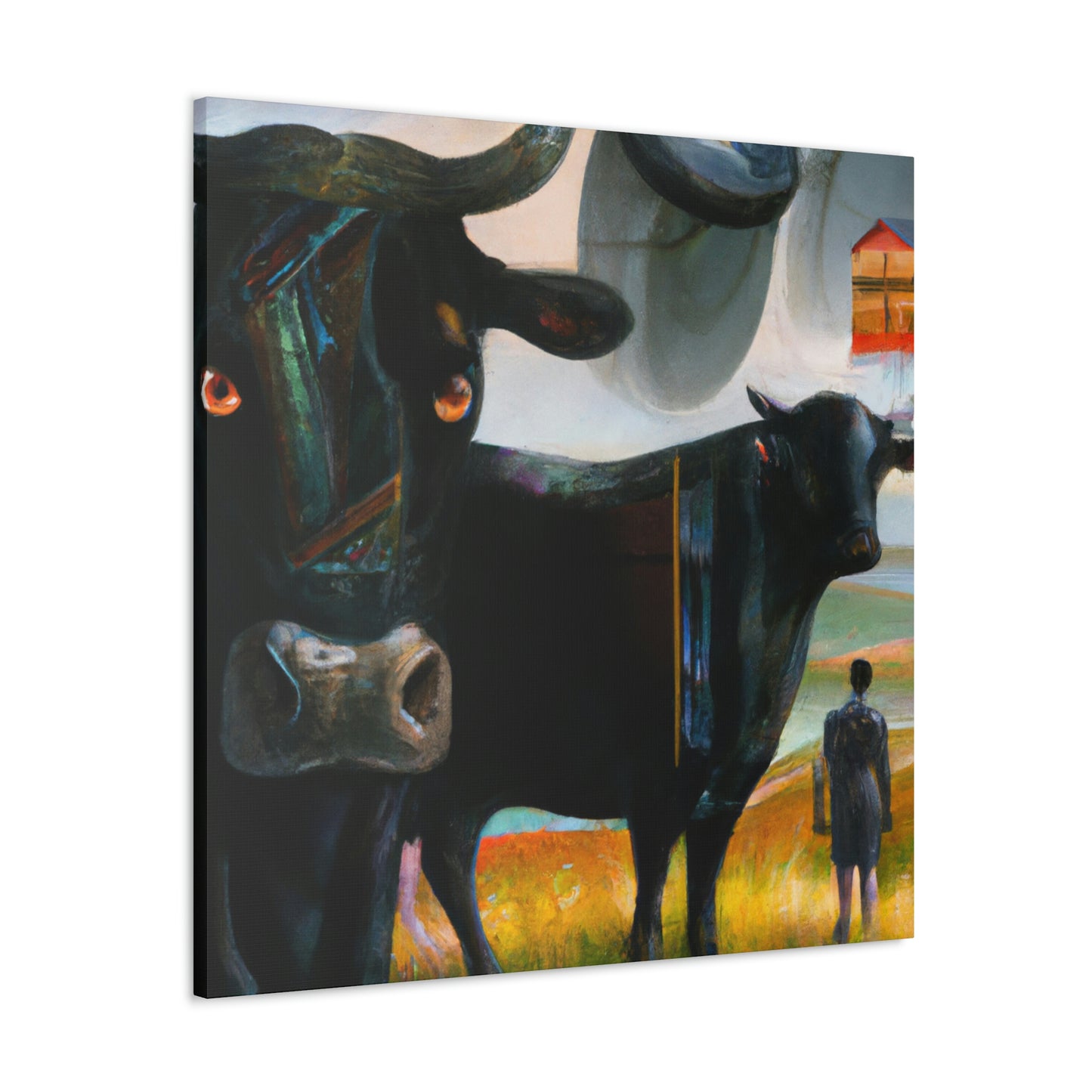 "Black Angus Dreamscape" - Canvas