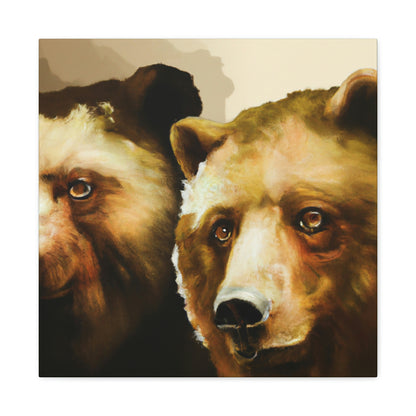 Grizzly Bear Family Portrait - Canvas