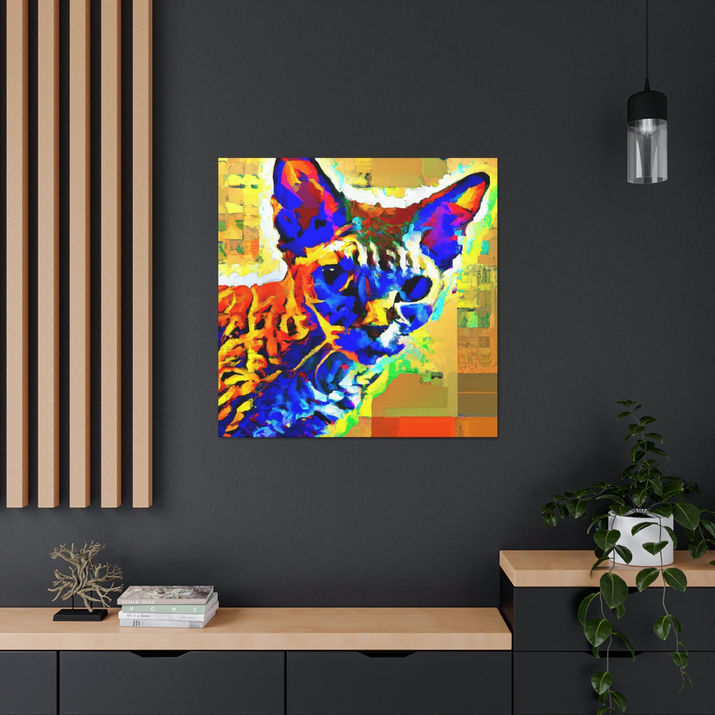 "Pop Art Devon Rex" - Canvas