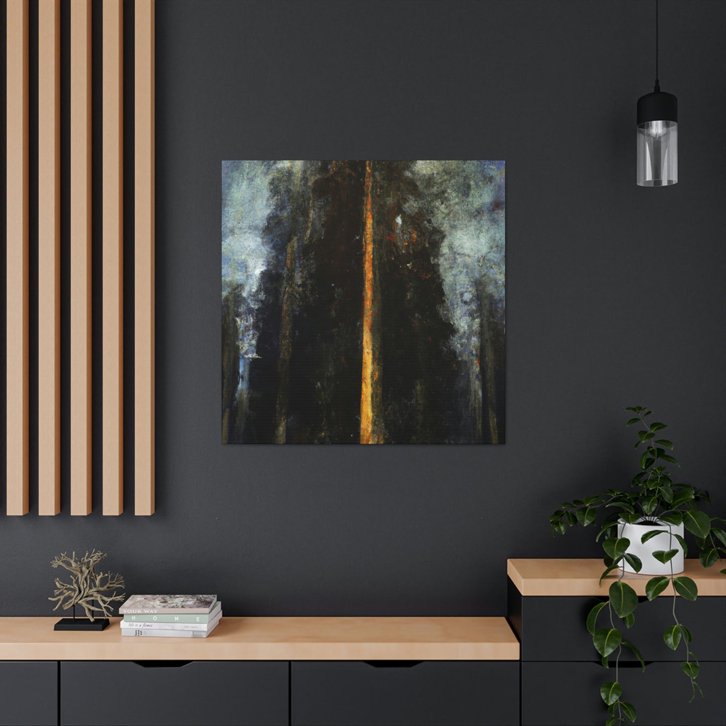 "Sequoia in Moonlight" - Canvas