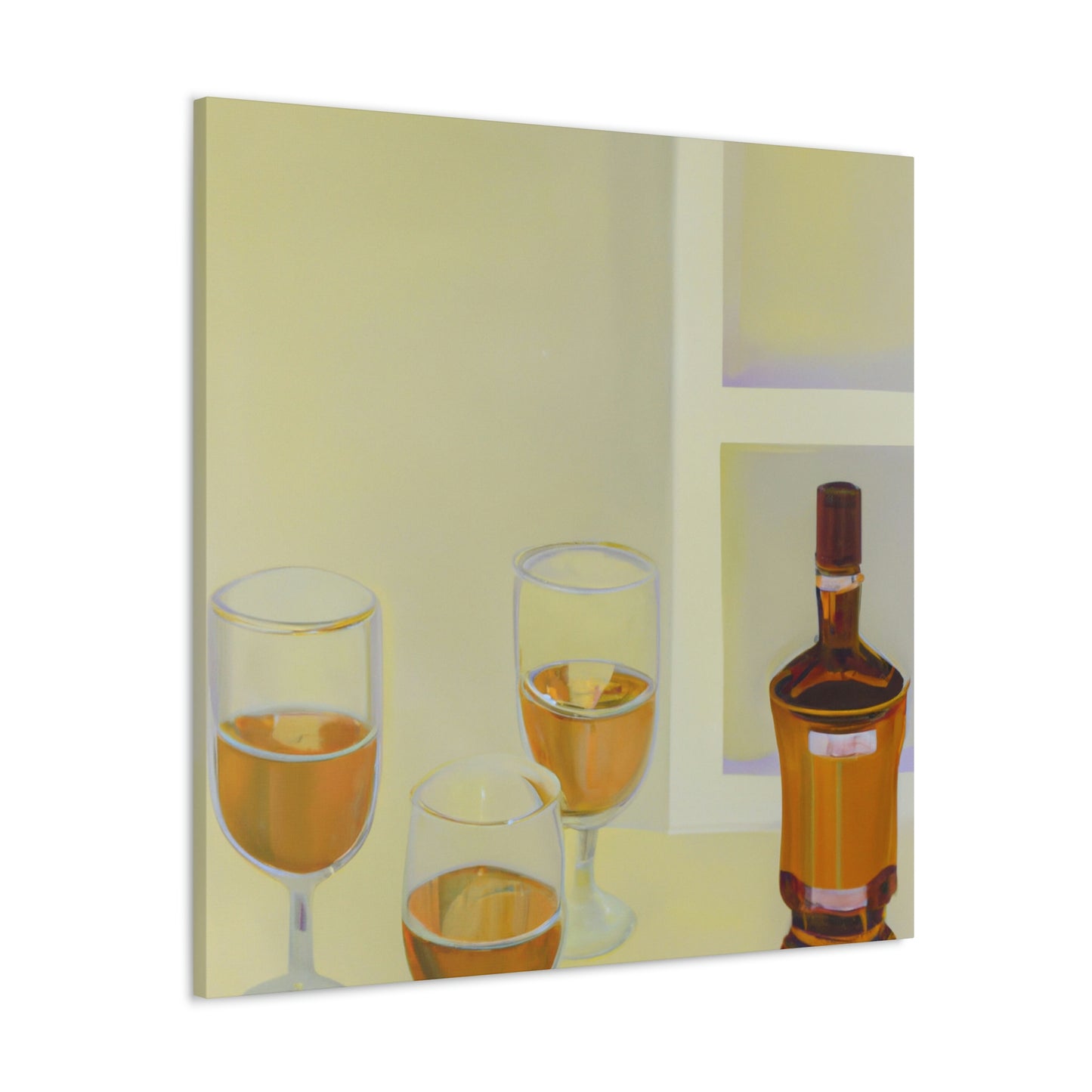 "Alcoholic Art Reflection" - Canvas