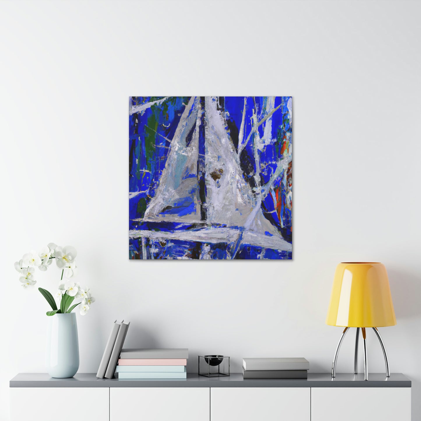 "Yacht on a Wave" - Canvas