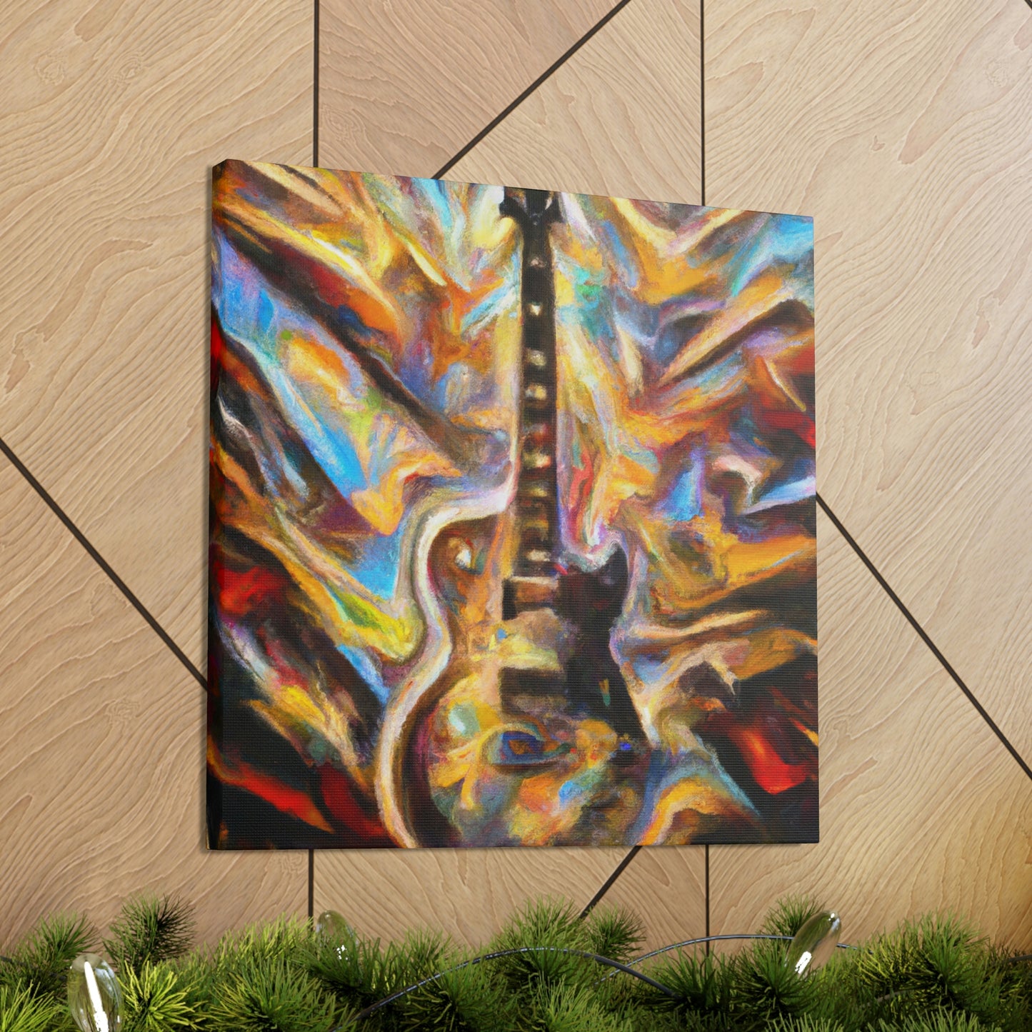 "Electric Guitar Eruption" - Canvas