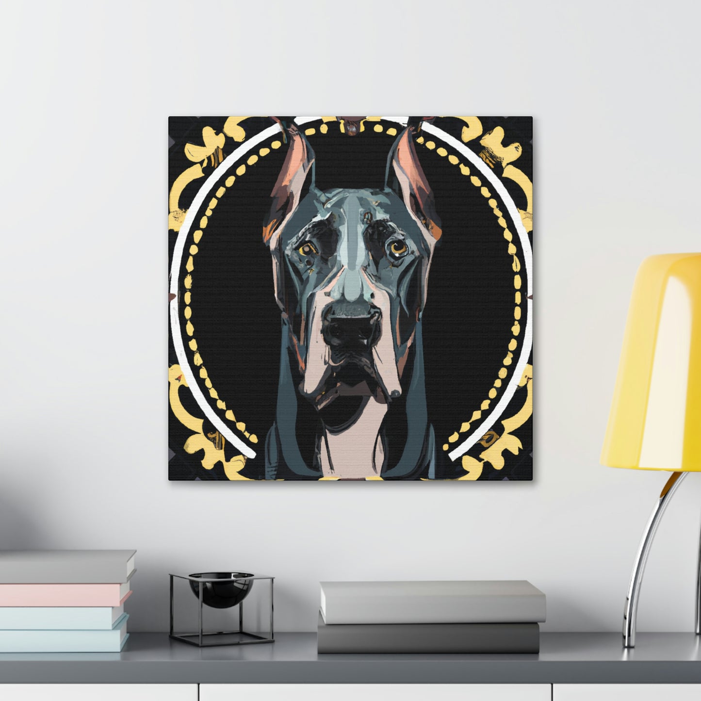 “Gilded Great Dane” - Canvas