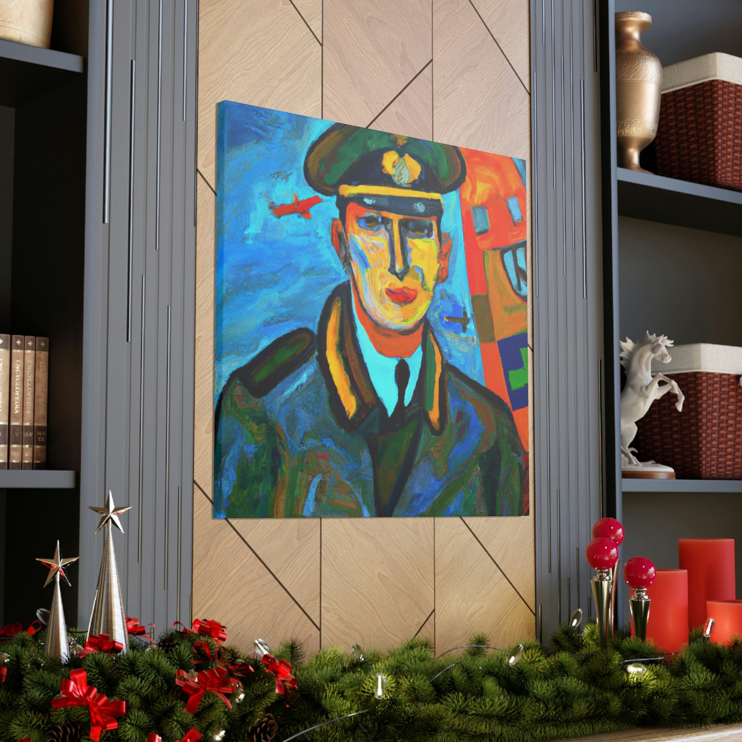 Navy Pilot in Fauve - Canvas