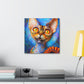 "Devon Rex Regal Portrait" - Canvas