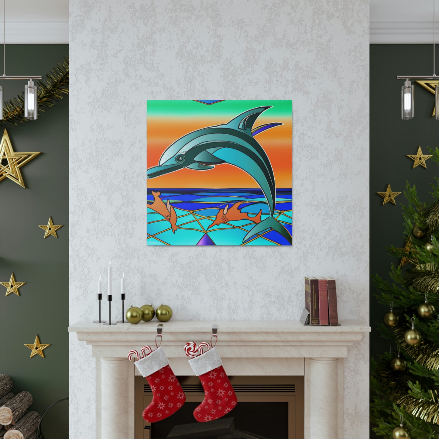 Gliding Dolphin Majesty - Canvas