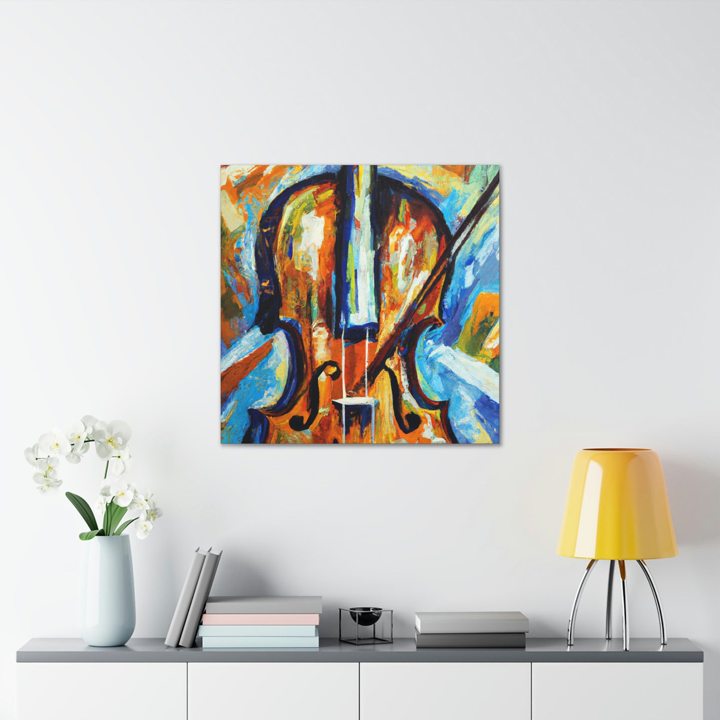 "Music of Expressionism Violin" - Canvas