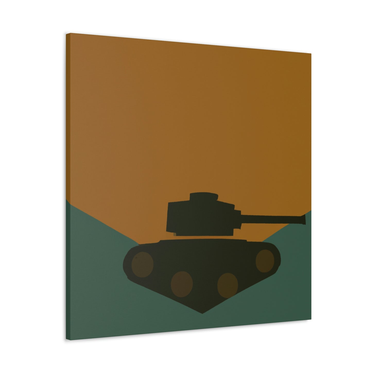 "Tank Turret Simplicity" - Canvas