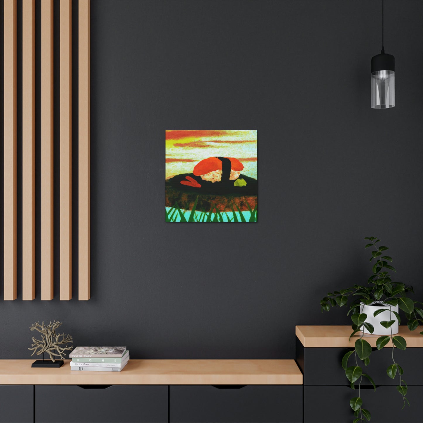 Sushi Seas of Satin - Canvas