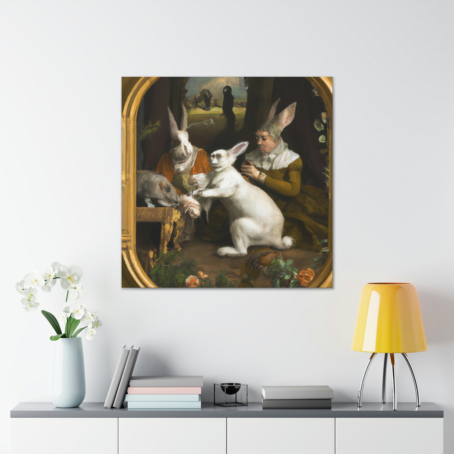 "Rabbit of the Renaissance" - Canvas