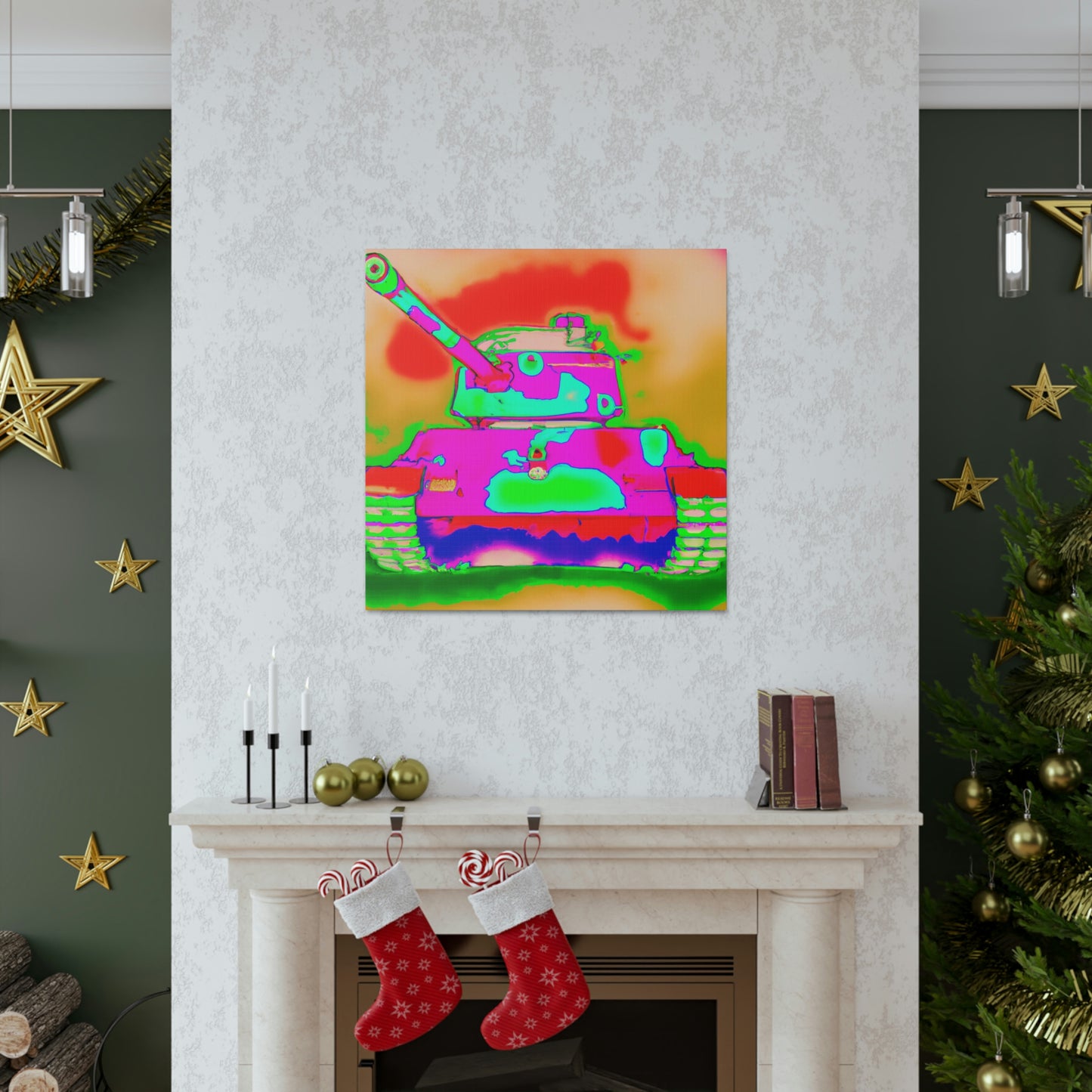 Tank Pop Explosion - Canvas