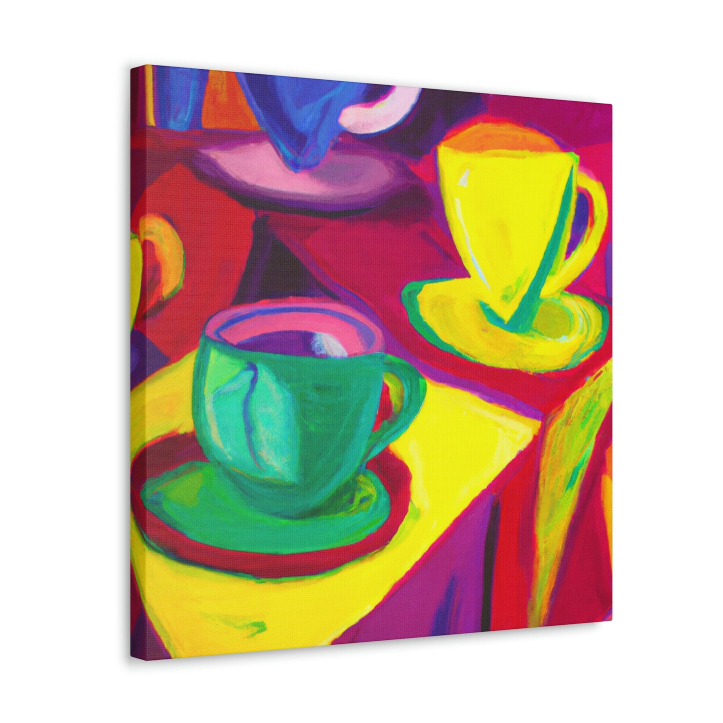 "Teacups in Fauvism" - Canvas