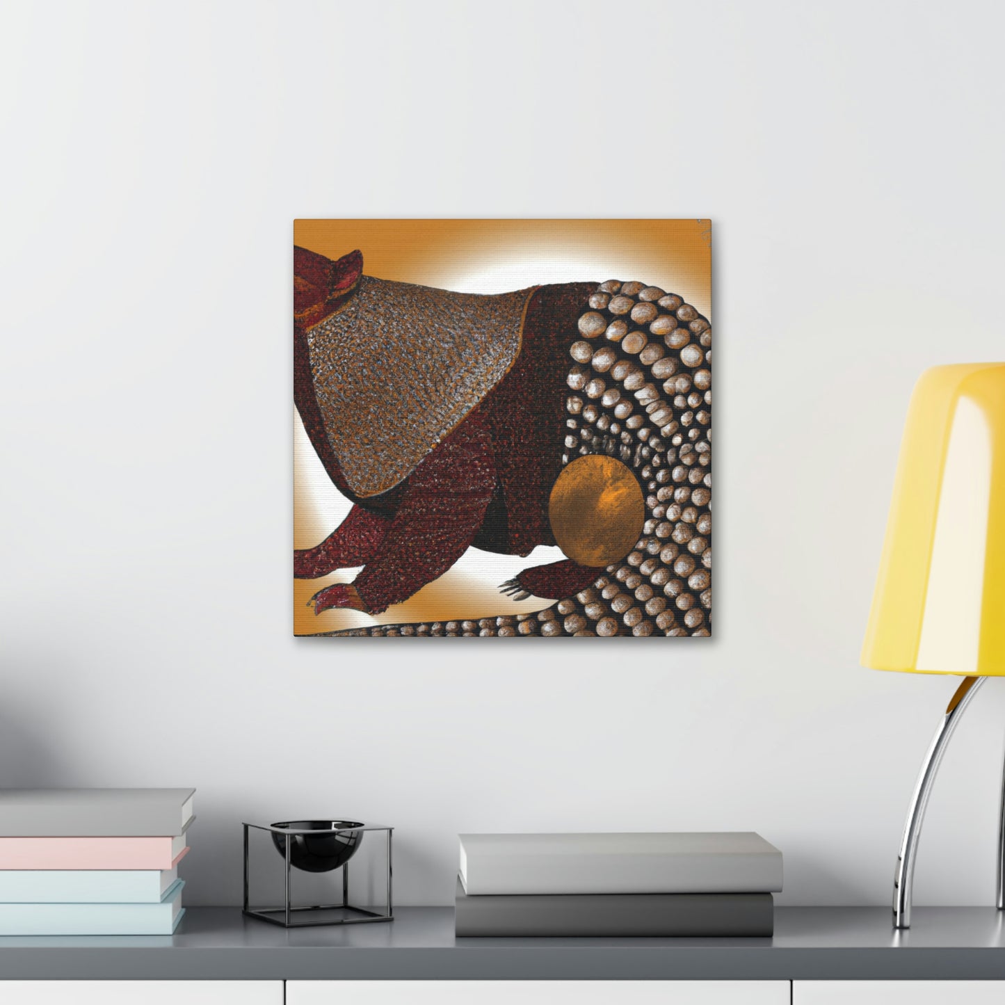 "Sparkling Pangolin Splendor" - Canvas