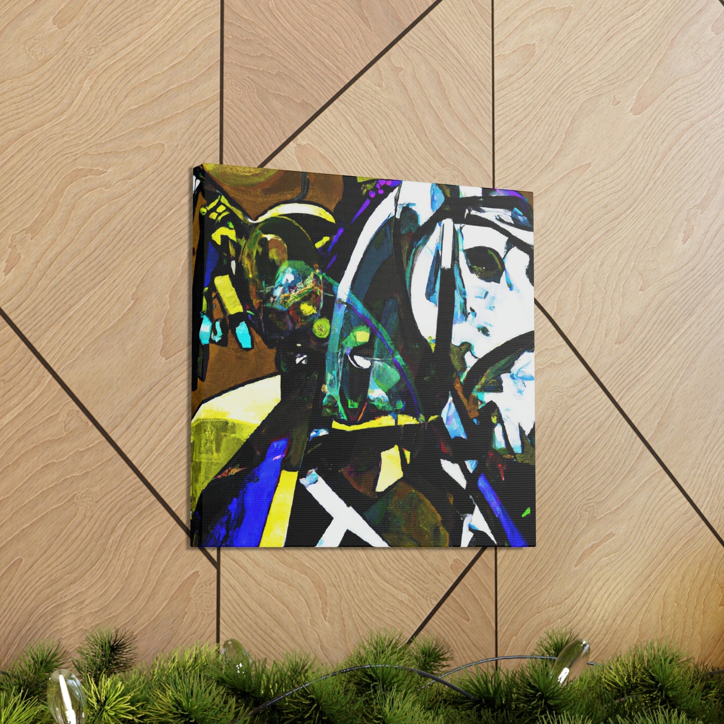 "Cavalryman in Pop Art". - Canvas