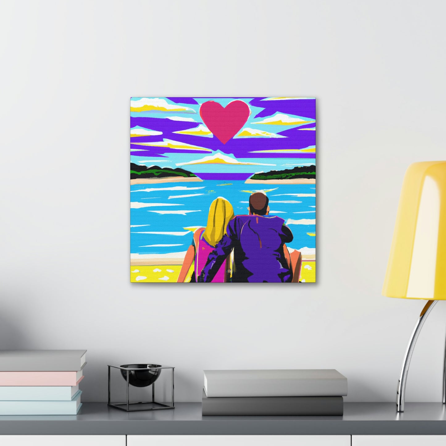 "Love at the Beach" - Canvas