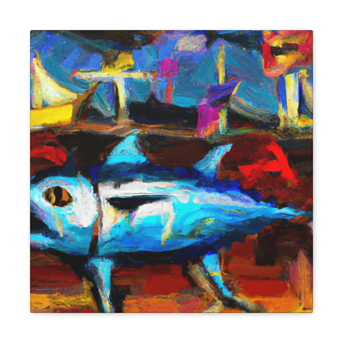 "Tuna: Expressionist Masterpiece" - Canvas