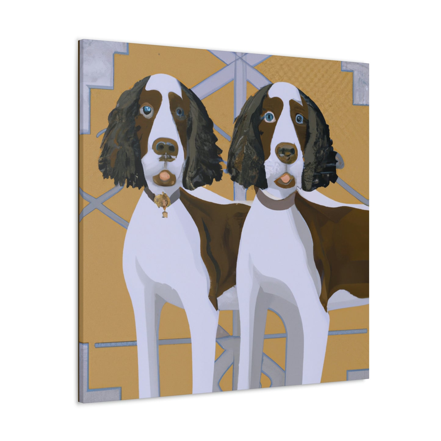 "Springer in Style Deco" - Canvas