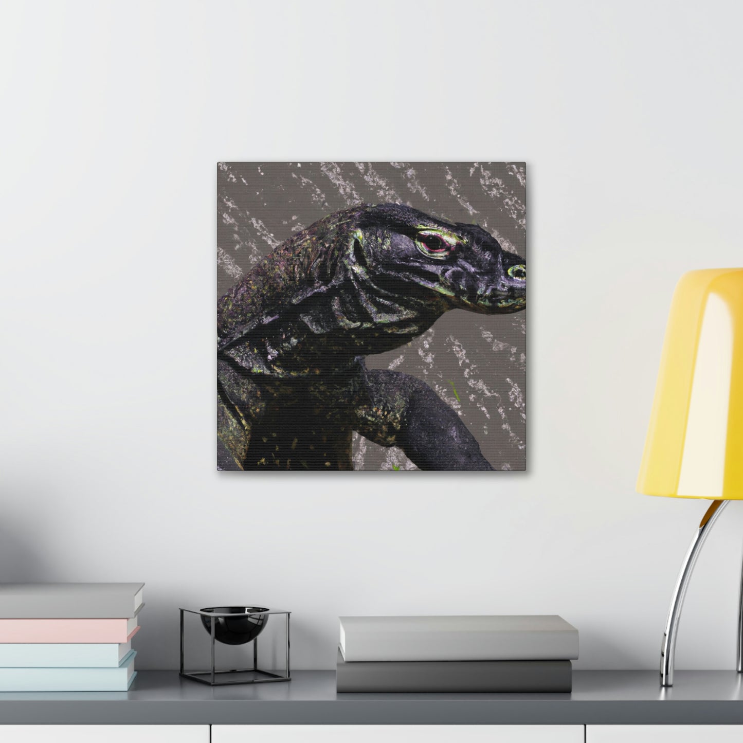 Komodo Dreaming Vividly - Canvas