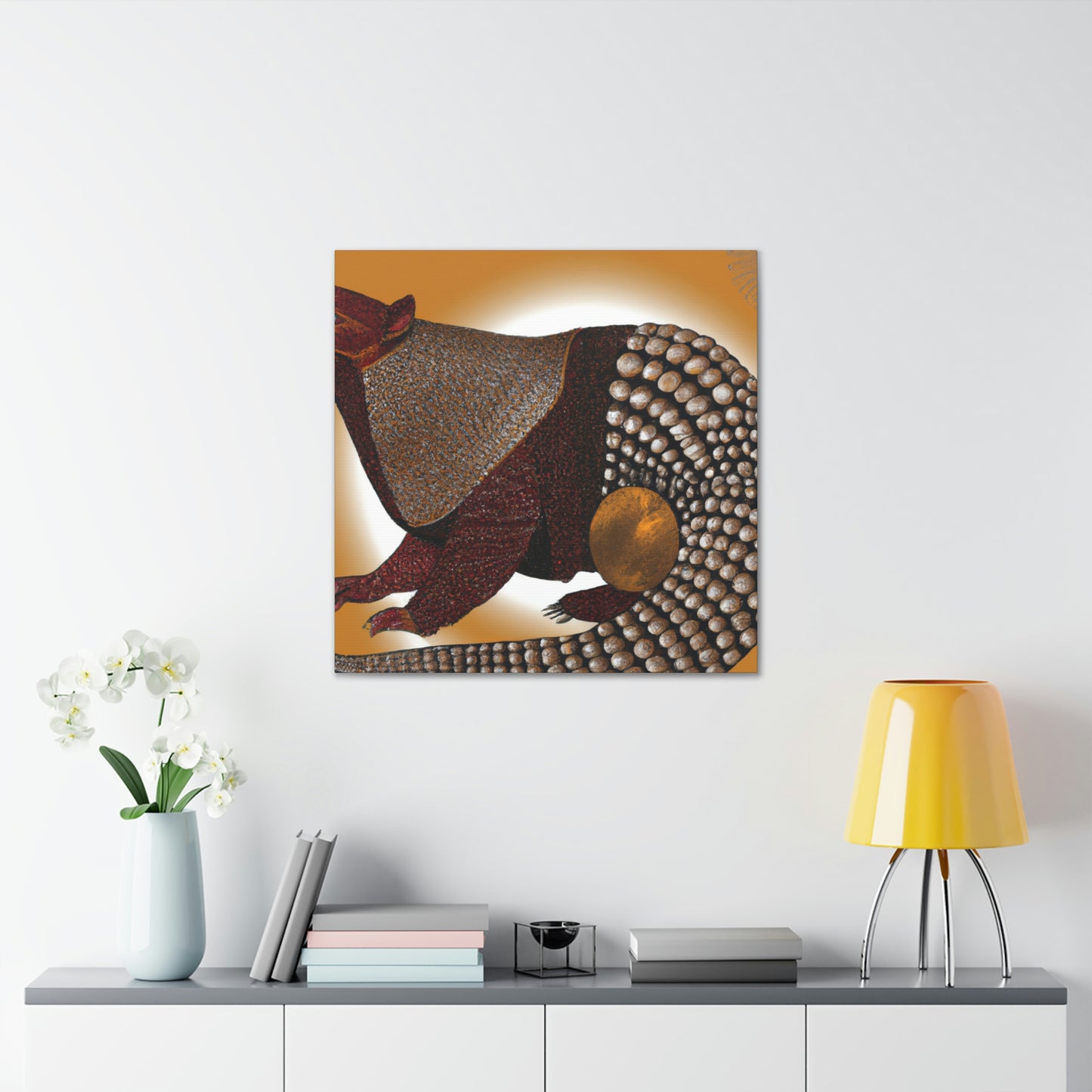 "Sparkling Pangolin Splendor" - Canvas