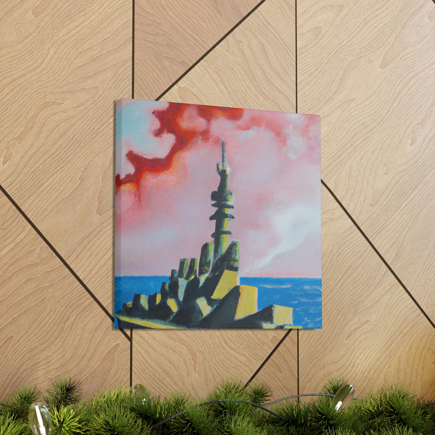 "Battleship Pop Art" - Canvas